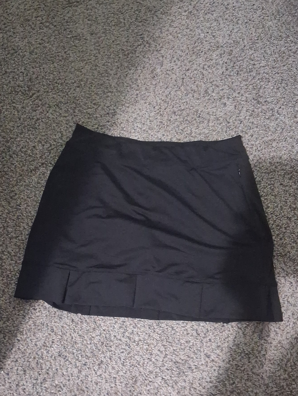 Sleek Black Mini Skirt with Clean Hem
